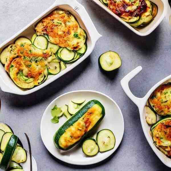 Кабачковые рулеты с курицей и сыром